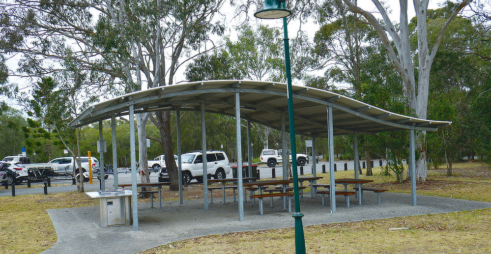Boat and Car parking, tables and BBQ's for longer stays.
